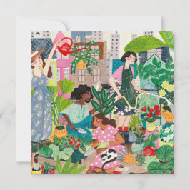 Vielen Dank, dass Sie in der Stadt Gartenarbeit Fr Karte