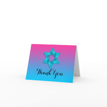 Vielen Dank, dass Sie Karte Türkis an Pink Ombre m