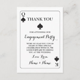 Vielen Dank, dass Sie Karten spielen King Queen Ac