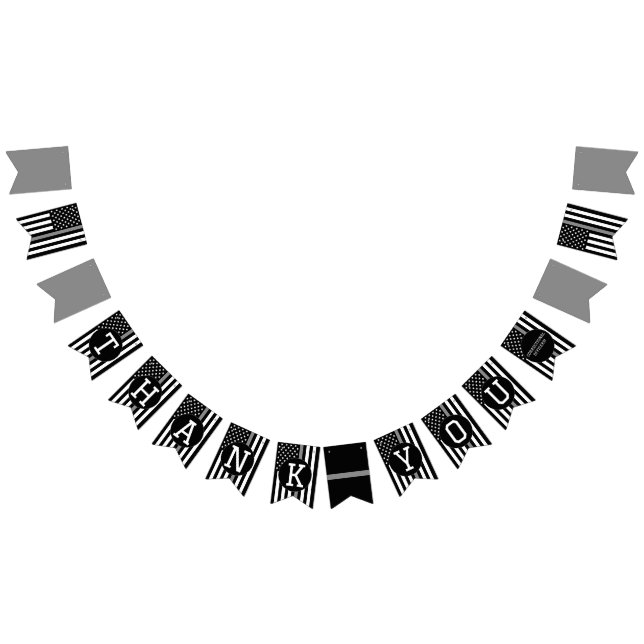 Vielen Dank, dass Sie Korrektur Officer Thin Silve Wimpelkette (Alle)