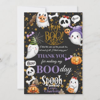Vielen Dank, dass Sie mein 1. Boo-Day Spooktacular Dankeskarte
