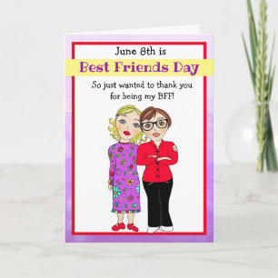 Vielen Dank, dass Sie meine beste Freundschaftskar Karte