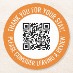 Vielen Dank, dass Sie mir QR-Code für Werbezwecke  Runder Pappuntersetzer<br><div class="desc">Werben Sie QR-Untersetzer für kleine Unternehmen mit einem orangefarbenen Rand und Ihrem eigenen QR-Code und benutzerdefinierten Text in einer Kurve um Ihren QR-Code. Vielen Dank für Ihre bleibe Promo-Taste personalisiert mit Ihrem QR-Code und benutzerdefinierten Text.</div>