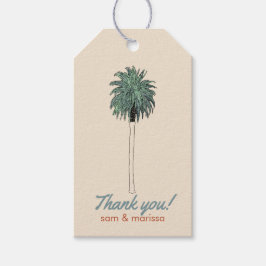 Vielen Dank, dass Sie mit Palm Tree markieren Geschenkanhänger