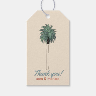 Vielen Dank, dass Sie mit Palm Tree markieren Geschenkanhänger