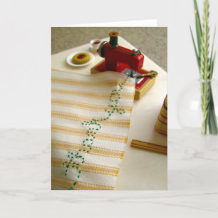 Vielen Dank, dass Sie Nähmaschine Dankeskarte