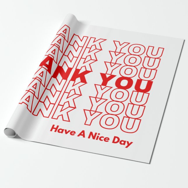 Vielen Dank, dass Sie Papier für kleine Unternehme Geschenkpapier (Ungerollt)