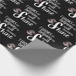 Vielen Dank, dass Sie Papierblätter umblättern Geschenkpapier