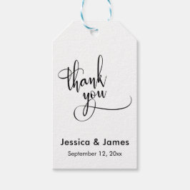 Vielen Dank, dass Sie Personalisierte Hochzeit mit Geschenkanhänger