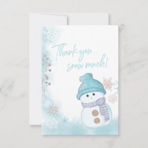 Vielen Dank, dass Sie Schnee Much Winter Baby Dusc Dankeskarte