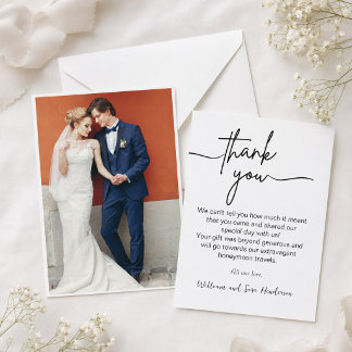 Vielen Dank, dass Sie Script Wedding Foto Danke Ka