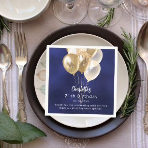 Vielen Dank, dass Sie sich für die Blaue Goldballo Serviette