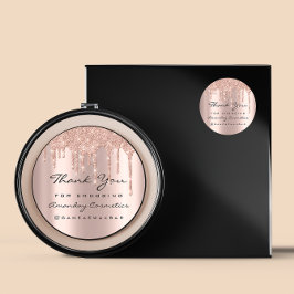 Vielen Dank, dass Sie sich für Instagra Rose Glitz Runder Aufkleber