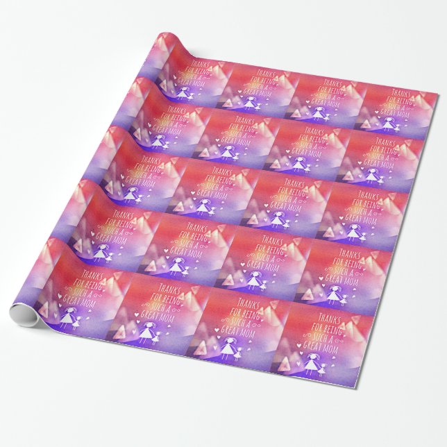 VIELEN DANK, DASS SIE SO EINE GROSSE MAMA SIND! GESCHENKPAPIER (Ungerollt)