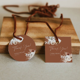Vielen Dank, dass Sie Tags Terracotta Boho Geschenkanhänger