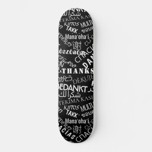 Vielen Dank, dass Sie Text Skateboard Multi Langua