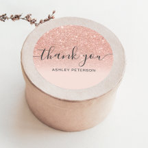 Vielen Dank, dass Sie Typografie rot Rose Gold Gli