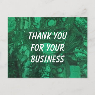 Vielen Dank, dass Sie Unternehmen Beruflich Green  Postkarte