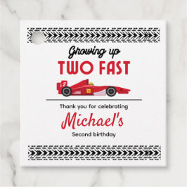 Vielen Dank, dass Sie zwei schnelle Red Race Car B Geschenkanhänger