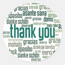 Vielen Dank, der grüne Umschlag Aufkleber Aufklebe