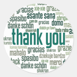 Vielen Dank, der grüne Umschlag Aufkleber Aufklebe