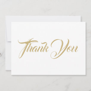 Vielen Dank, die goldfarbene, elegante Skriptkarte