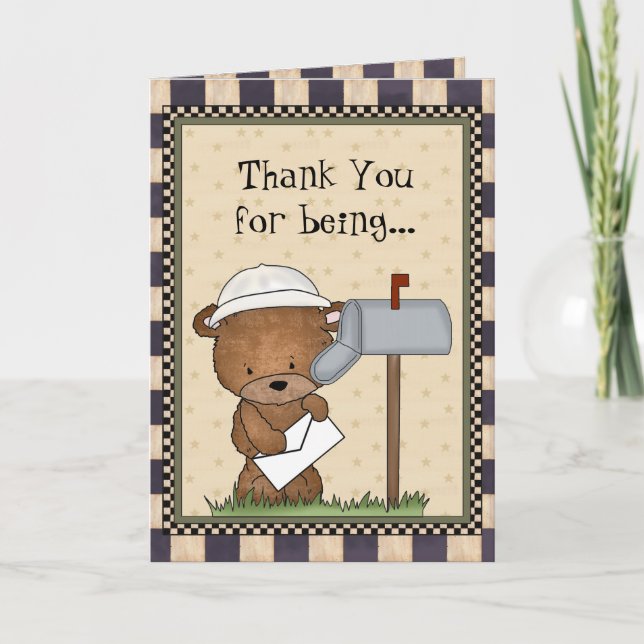 Vielen Dank, die größte Mailman-Karte der Welt Dankeskarte (Vorderseite)