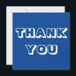 Vielen Dank, die moderne blaue und weiße Karte<br><div class="desc">Vielen Dank,  die blaue,  moderne Grußkarte</div>