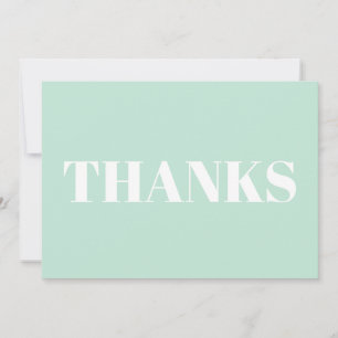 Vielen Dank, die weiße Karte mit Meeresfrüchten