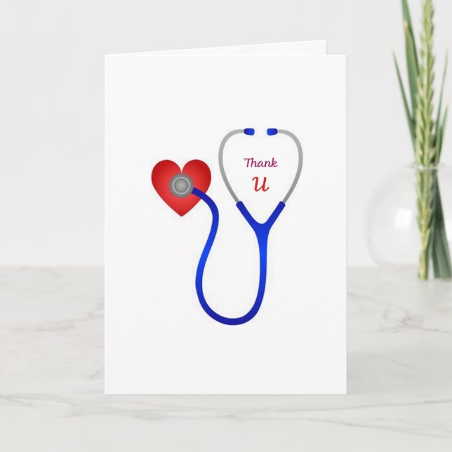Vielen Dank Doktor Karte (Vorderseite)