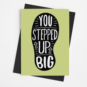 Vielen Dank - Du bist groß geworden! Danke, C Dankeskarte