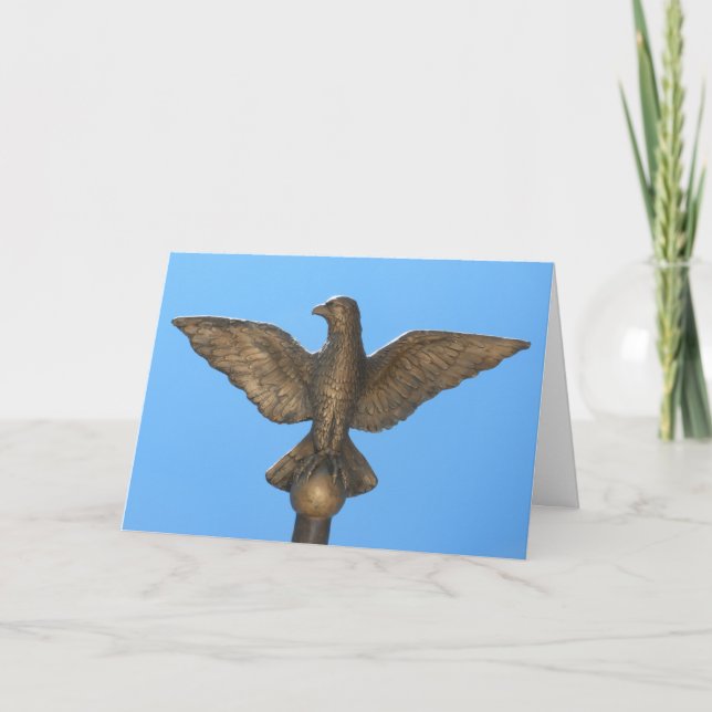 Vielen Dank: Eagle & Blue Sky Dankeskarte (Vorderseite)