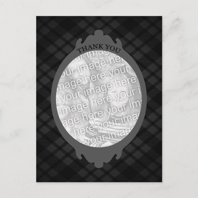 Vielen Dank (eigenes Bild einfügen) Postkarte (Vorderseite)