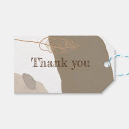 Vielen Dank, einfach Clean Beige Minimalistisch Sc Geschenkanhänger