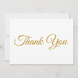 Vielen Dank, elegantes Skript dunkelgoldene weiße 