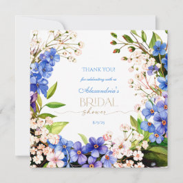 Vielen Dank etwas Blau: Baby's Breath & Flax