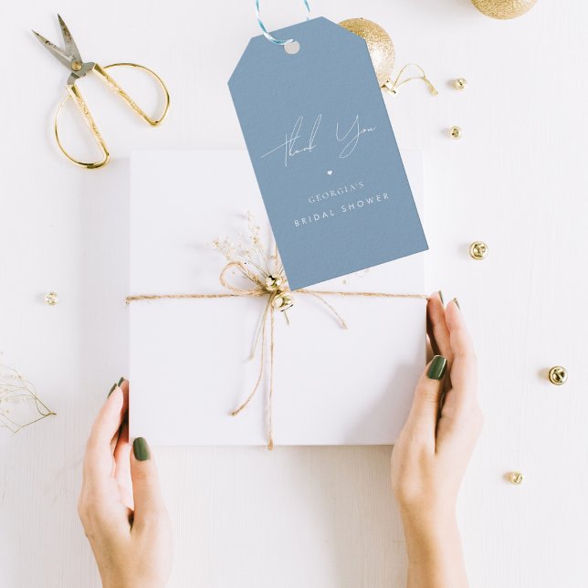 Vielen Dank etwas Blue Brautparty Geschenkanhänger (Von Creator hochgeladen)