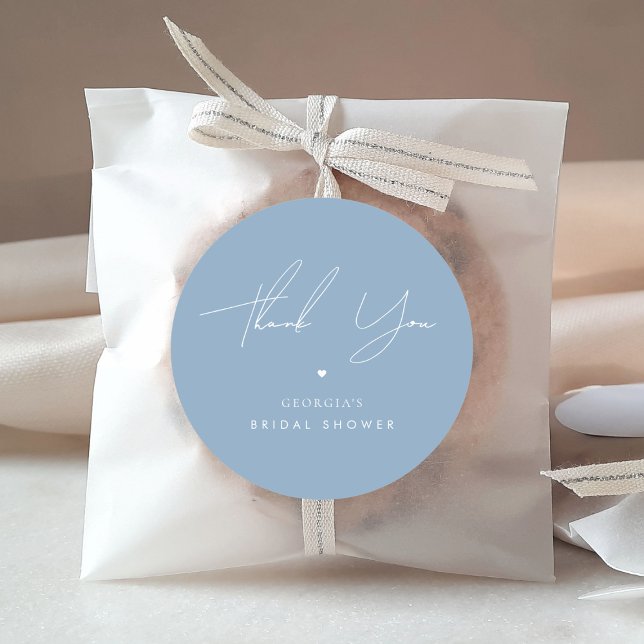 Vielen Dank etwas Blue Brautparty Runder Aufkleber (Von Creator hochgeladen)