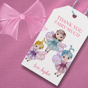 Vielen Dank Fairy viel farbenfroher Geburtstag Geschenkanhänger
