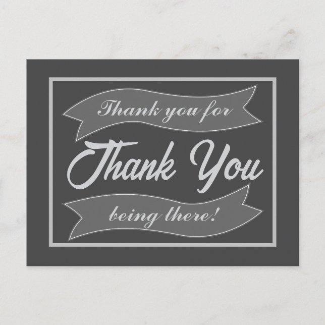 Vielen Dank Feiertagspostkarte (Vorderseite)