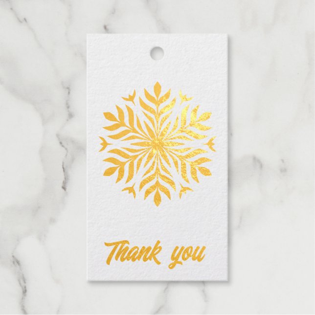 Vielen Dank Fether Fake Urlaub Geschenkanhänger (Vorderseite)