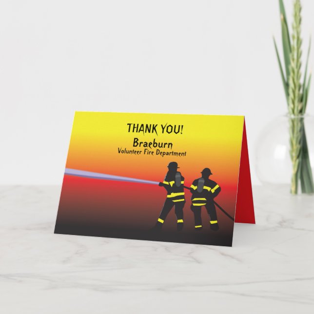 Vielen Dank, Firefighter Card Karte (Vorderseite)
