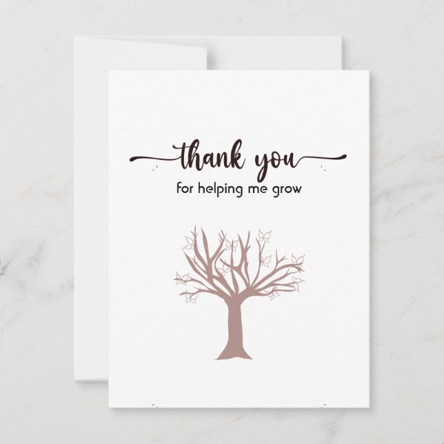 Vielen Dank, Flachkarte, Niedlich und einfach Dankeskarte (Vorderseite)