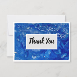 Vielen Dank Flat 3.5" x 5" Notecard - Blau Dankeskarte