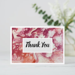 Vielen Dank Flat 3.5" x 5" Notecard - Red Dankeskarte