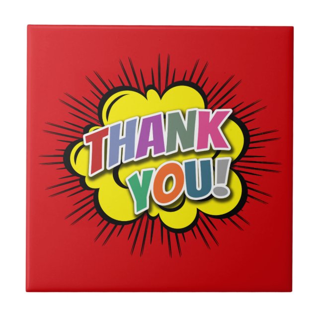 Vielen Dank Fliese (Vorderseite)