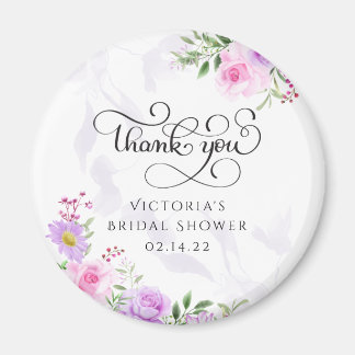 Vielen Dank, Floral Elegant Brautparty Coffee Drin Magnet