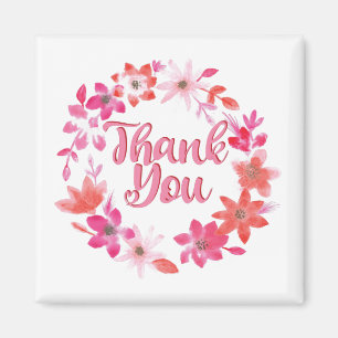 Vielen Dank - Floral Handwriting Vielen Dank Magnet