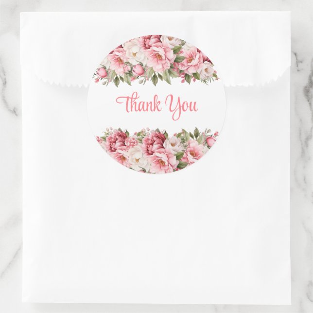 Vielen Dank, Floral Stickers (Tasche)