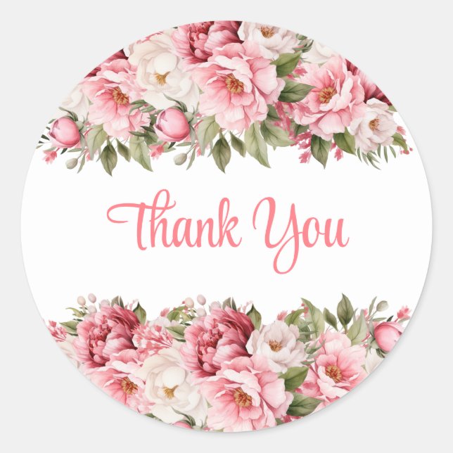 Vielen Dank, Floral Stickers (Vorderseite)